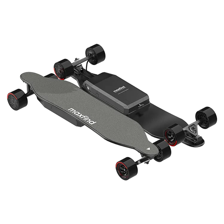 Maxencontrar max 4 pro8 90 mm ply importado, elétrico canadá skate quatro rodas placa de skate controle remoto sem fio
