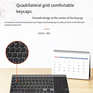 Mini teclado inalámbrico portátil Touchpad para multidispositivo 2,4 GHz USB Compatible TVWindows Android Chrome OS Laptop Tablet - Product Image 2