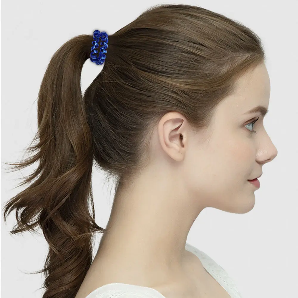 Kleining-Diadema de corte azul con temperamento, lazo de pelo atado de mujer, novedad