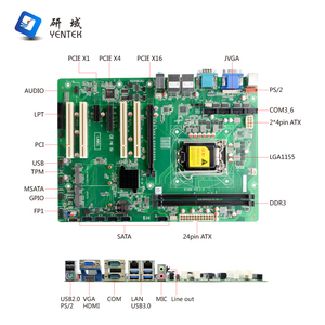 産業用マザーボードIntelLGA11552番目3番目i3 i5 i7 2 DDR3 DIMM 5 SATA2.0 11 USB 6 COM PCIE x16 x4x1ATXマザーボード - Product Image 5