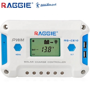 Raggie 12V 24V 10A автоматический контроллер заряда солнечной батареи от производителя автономная система для домашней солнечной энергии - Product Image 2