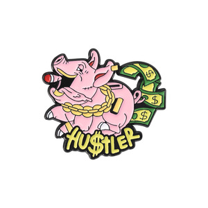 2025新现金钞票美元标志翻领别针搪瓷钱徽章