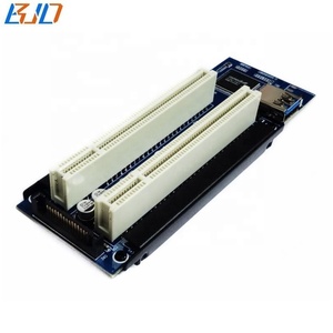 <strong>PCI</strong>-E PCIe 1X to Dual 2 <strong>PCI</strong> Slot Expansion Converter Riser Card for Sound Tax Control Capture Voice Serial Parallel Cards - Product Image 3
