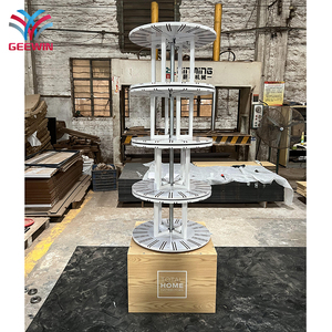 Trang trí gốm tường gạch hiển thị đứng triển lãm thương mại hiển thị giá khảm xoay gạch Mẫu hiển thị sàn giá - Product Image 2