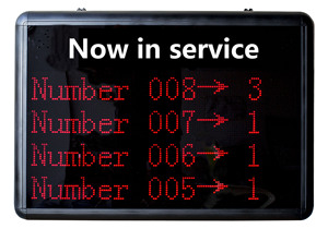 Gestione delle code del sistema di chiamata dei numeri wireless, inclusa la stampante dei biglietti e il piccolo display da banco - Product Image 4