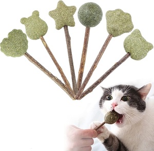 Bolas de hierba gatera Natural, piruleta, juguete de comida para gato, hecho a mano, gran oferta - Product Image 3