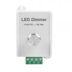 DC 12-24V 10A manopola manuale a canale singolo Dimmer LED striscia di luce monocromatica con interruttore Dimmer manopola PWM Dimmer per singolo colore - Product Image 2