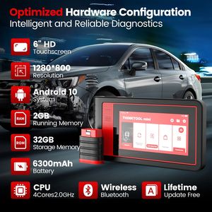 Thinkcar thinktool เครื่องมือวินิจฉัยระบบสแกน <span class=keywords><strong>OBD2</strong></span>แบบเต็มเครื่องอ่านรหัสรถยนต์28รีเซ็ตเครื่องมือสแกนรถอัพเดทรถฟรี - Product Image 4