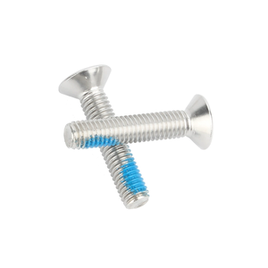 Naylon Pin yama ile özelleştirilmiş vida 304 M2 2.5 3 tam makine iplik Hex soket Anti gevşek vida ile naylon yama vida - Product Image 3