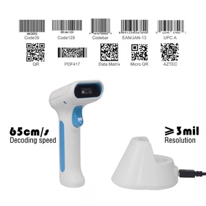 <strong>Excellent</strong> Quality 1d 2d Bar <strong>Code</strong> Reader Wireless Handheld Barcode Scanner With Basement - Product Image 5
