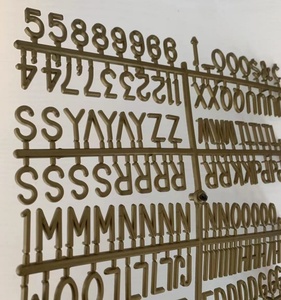 Available in Multiple Colors Plastic Letter Set for Changeable Felt Letter Boards. 0.75 Inch Letters, Set of 147 Characters - Product Image 4