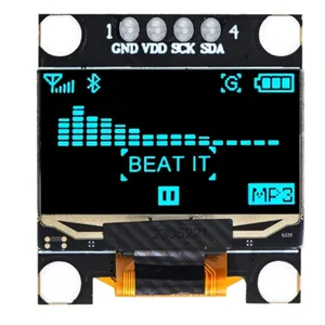0.96 pollici IIC SPI seriale 7/4pin bianco/blu/giallo blu/giallo modulo di visualizzazione OLED SSD1306 12864 scheda schermo LCD per Arduino - Product Image 3