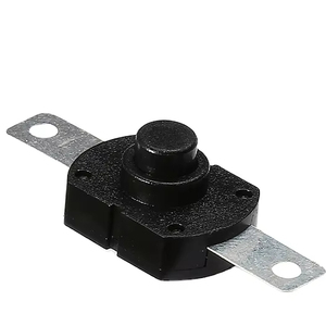 KAN-5D Mini interruttore a pulsante illuminato da 12mm in rame morbido 12v materiale resistente al calore corrente massima 1A funzione On-Off - Product Image 1