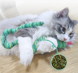 Juguetes interactivos de serpiente para mascotas de alta calidad, lindo gato de peluche de hierba gatera - Product Image 3