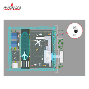 K band 12VDC radar Sistema de videovigilancia con cámara cctv, sistema de alarma de seguridad basado en IP