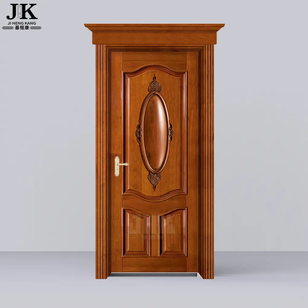 JHK, precio de fábrica, buena calidad, puertas de madera de losa de roble macizo