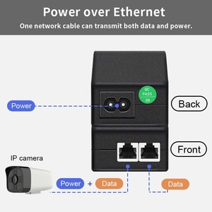Adattatore iniettore Gigabit PoE, PoE + iniettore 30W 802.3af/a supporto-perfetto per telecamere IP, dispositivi di rete - Product Image 2