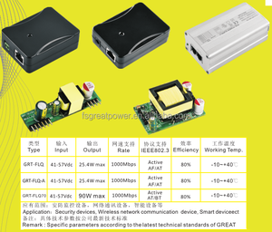 802.3af poe splitter 48Vdc eingang 5 v 5A ausgang für aktive 802.3af/802.3at gigabit poe injektor wifi ethernet switch - Product Image 2