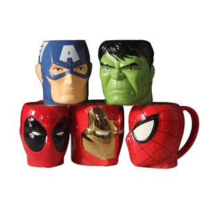Tùy chỉnh Avengers sứ tách trà Spider Man Hulk Thor sắt người đàn ông siêu nhân 3D phim hoạt hình đồ uống gốm cốc sữa cho món quà giáng sinh - Product Image 6