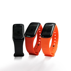 UUID Programmable Wearable Beacon iBeacon WristBand with LED and vibration