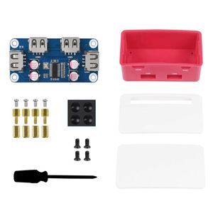 USB mozzo cappello RJ45 modulo Ethernet USB scheda di espansione per lampone Pi Zero serie 4X porta 2.0 USB - Product Image 3