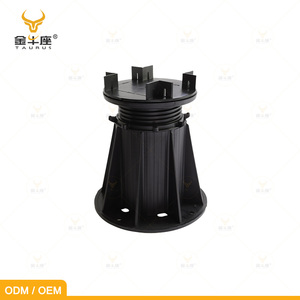 Kaliteli JNZ-TA-R 75-100mm ayarlanabilir vida tesviye ayaklar Wpc Joist ayarlanabilir güverte Pedistals
