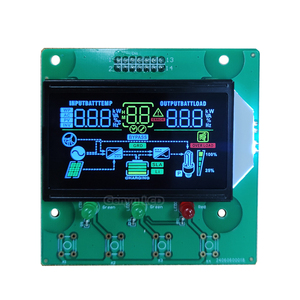 Anpassung VA Schwarzer LCD-Bildschirm Farb symbole 11-Segment-Anzeigemodule mit weißer Hintergrund beleuchtung - Product Image 1