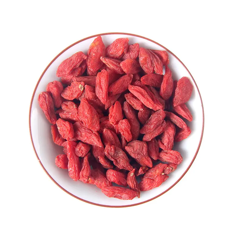 Vente chaude de haute qualité Ningxia Baies de Goji biologiques séchées à l'air Wolfberry rouge chinois