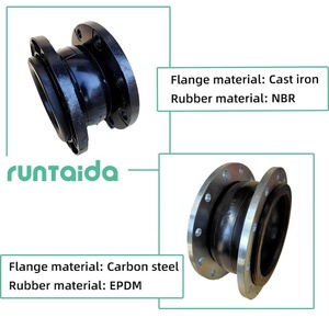 Bộ Đệm DN450 DN100 Đầu Nối Bóng Epdm Mặt Bích Đơn Hình Cầu Dưới Đây Linh Hoạt Mở Rộng Junta De Goma Khớp Cao Su - Product Image 2