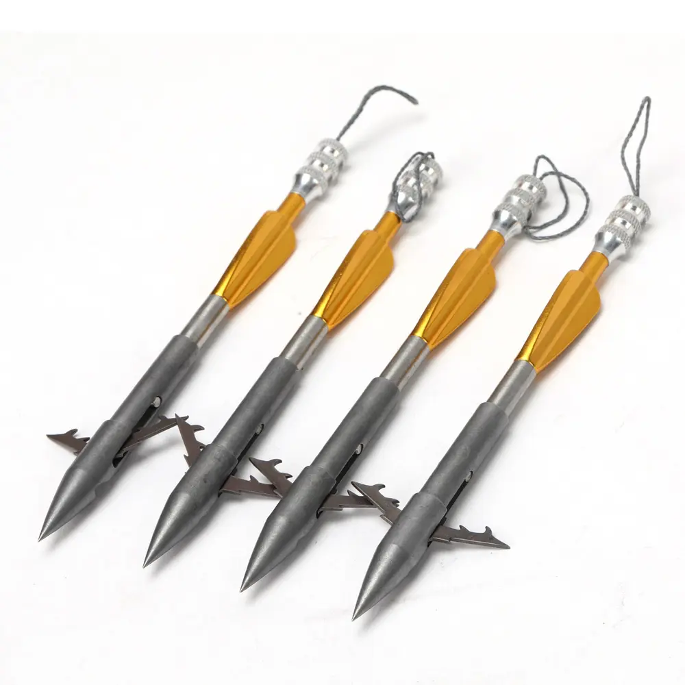 Dardo de pesca com flechas de 137mm, fabricantes de dardos com arco, fornecedores de caça, material de aço inoxidável, flecha de tiro, anel de ponta