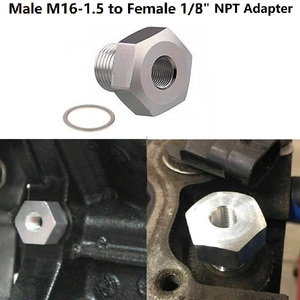 LSエンジンスワップ油圧センサーアダプターM161.5アダプターから1/8 NPTすべてのGMLSシリーズエンジン用LS1 LSX LS3 5.3L 6.0L 6.2L - Product Image 3