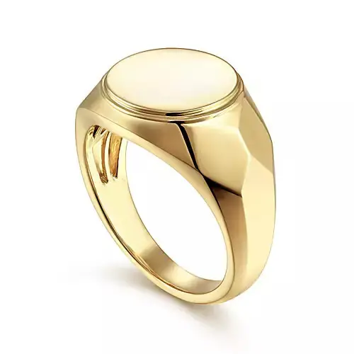 תכשיטי אופנה מותאמים אישית תכשיטי יוקרה זהב 925 טבעת כסף לגברים סטרלינג