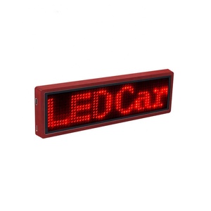 USBアプリコントロールLEDプログラム可能な名前バッジミニLEDバッジ、マグネットとピンスクロールディスプレイメッセージサイン充電式LED - Product Image 2