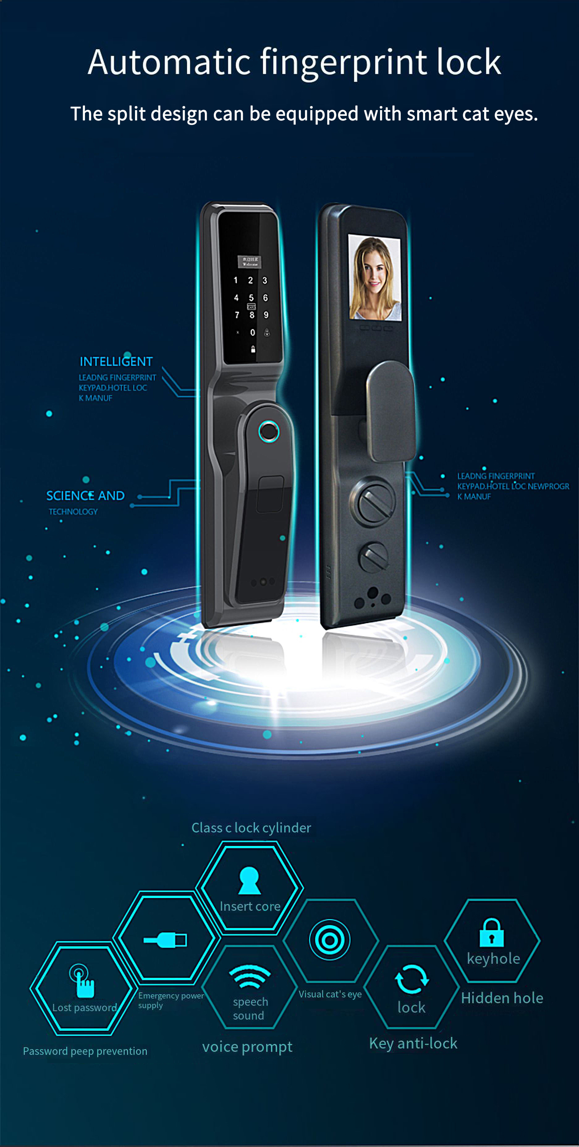 tuya smart lock home electronics smartsteps smart door lock with wifi fingerprint safety lock ttlock