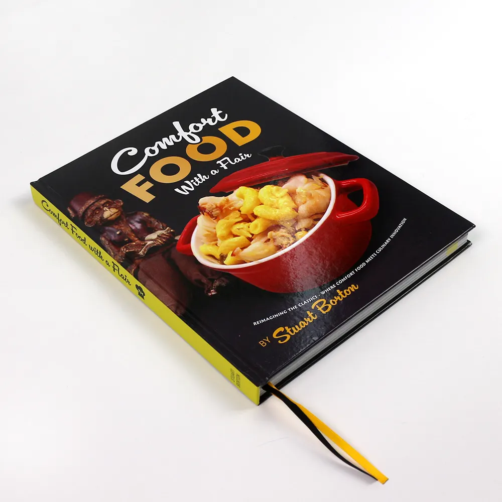الشركة المصنعة لكتاب طبخ بالجملة softcover غلاف مقوى كتب قائمة مخصصة