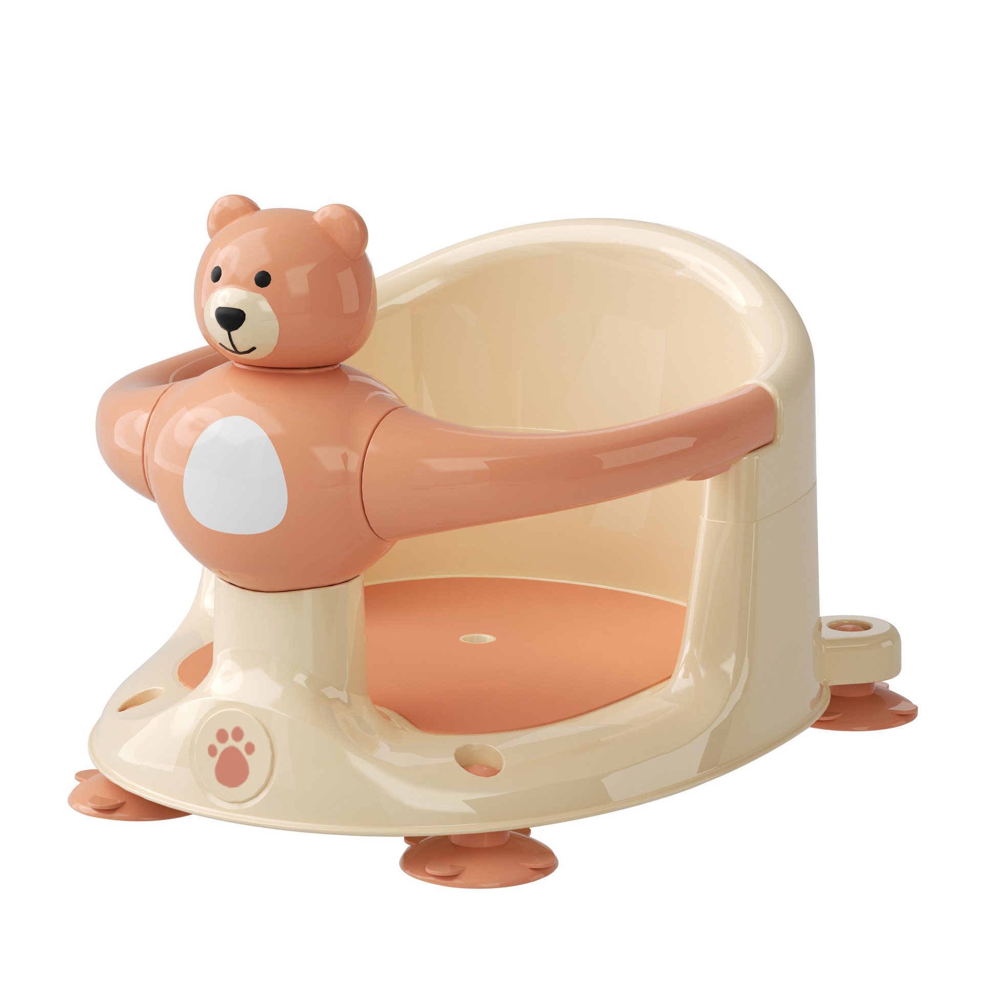 Tabouret de bain ours - Orange