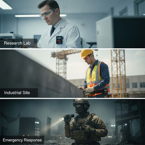 Globesoaring sr1200 cầm tay bức xạ Detector di động x Beta gamma-ray màn hình cá nhân Geiger truy cập Đo liều khảo sát mét - Product Image 4