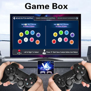 ゲームボックス高解像度4KスーパーコンソールビデオゲームボックスPSPシミュレータ20000 + レトロゲームとTVボックスワイヤレスコントローラ制御