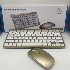 Best Seller Mini 2,4G Wireless Gaming Slim Computer Keyboard and Mouse Combo Set 78 Keys con OEM Logo en stock