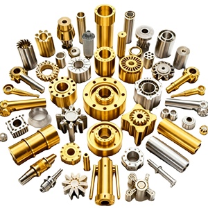 Bergek Tùy Chỉnh Chính Xác Kim Loại Gia Công Dịch Vụ Đồng Đồng Brass Doanh Thành Phần Thép Không Gỉ Nhôm CNC Chuyển Phần - Product Image 1