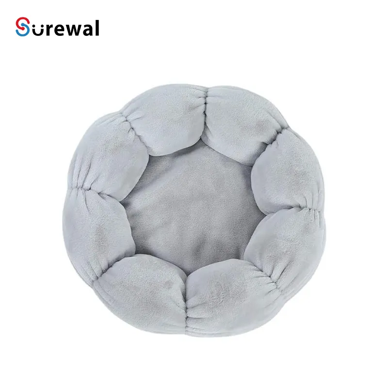 Новая подушка для домашних животных в форме круглого цветка