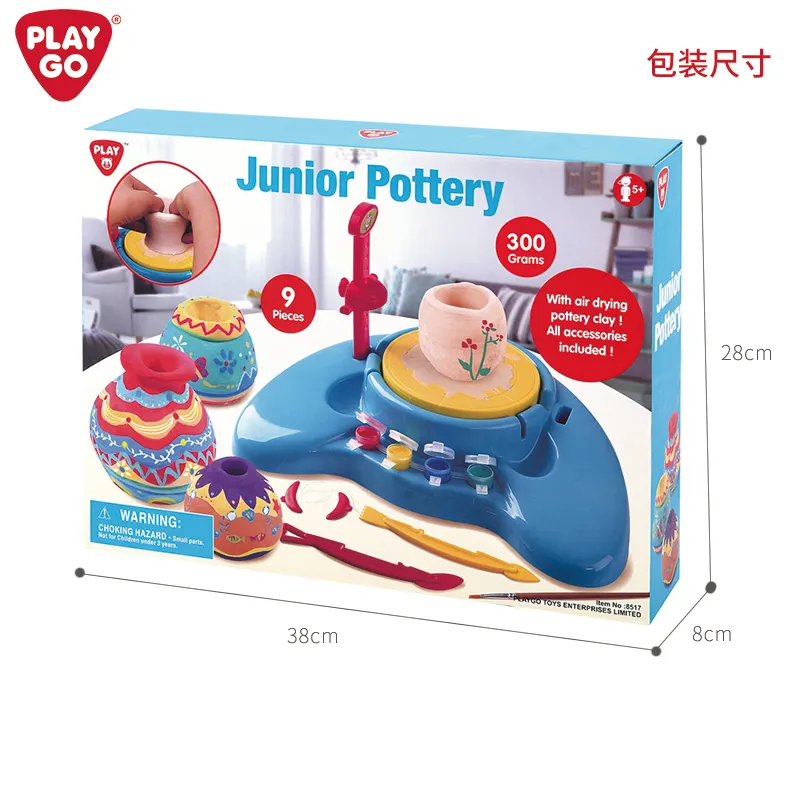 PLAYGODOG JUNIOR POTTERY小型セラミックマシンユニセックスカラークレイ