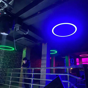 Özelleştirilmiş dairesel halka asılı lamba RGB/RGBW DMX512 kolye dekorasyon ışık modern - Product Image 6