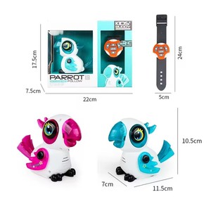 Yeni İzle kontrol papağan oyuncak sevimli Mini elektronik Robot kuş RC Pet papağan oyuncak çocuklar için - Product Image 3