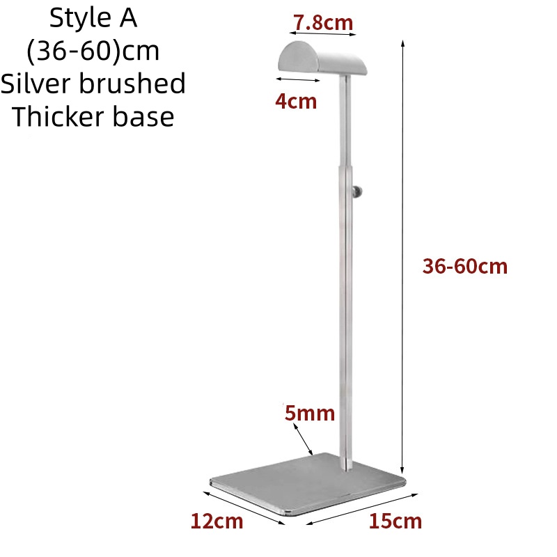 Plateado cepillado, A(36-60)cm, base más gruesa