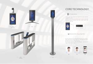 2022 Gesichtserkennungs-Zugangs system Biometrische Drehkreuz-Zugangs kontrolle SDK-Unterstützung biometrische Zeiter fassung maschine - Product Image 4