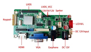 <strong>lcd</strong> <strong>controller</strong> <strong>board</strong> Compatible- <strong>VGA</strong> driver <strong>board</strong> Universal <strong>lcd</strong> panel Digital Signage lvds <strong>controller</strong> advertising display - Product Image 2