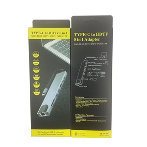 8 in 1 çok fonksiyonlu tip-c HDMI dönüştürücü ağ kartı genişletici yerleştirme istasyonu ile alüminyum alaşım USB Hub - Product Image 6