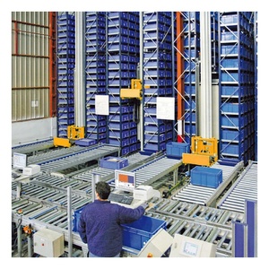 <strong>Asrs</strong> Heavy-Duty Warehouse Roller Conveyors <strong>System</strong> with Pallet Rack Steel Material for Logistics Roller Conveyors for Warehouse