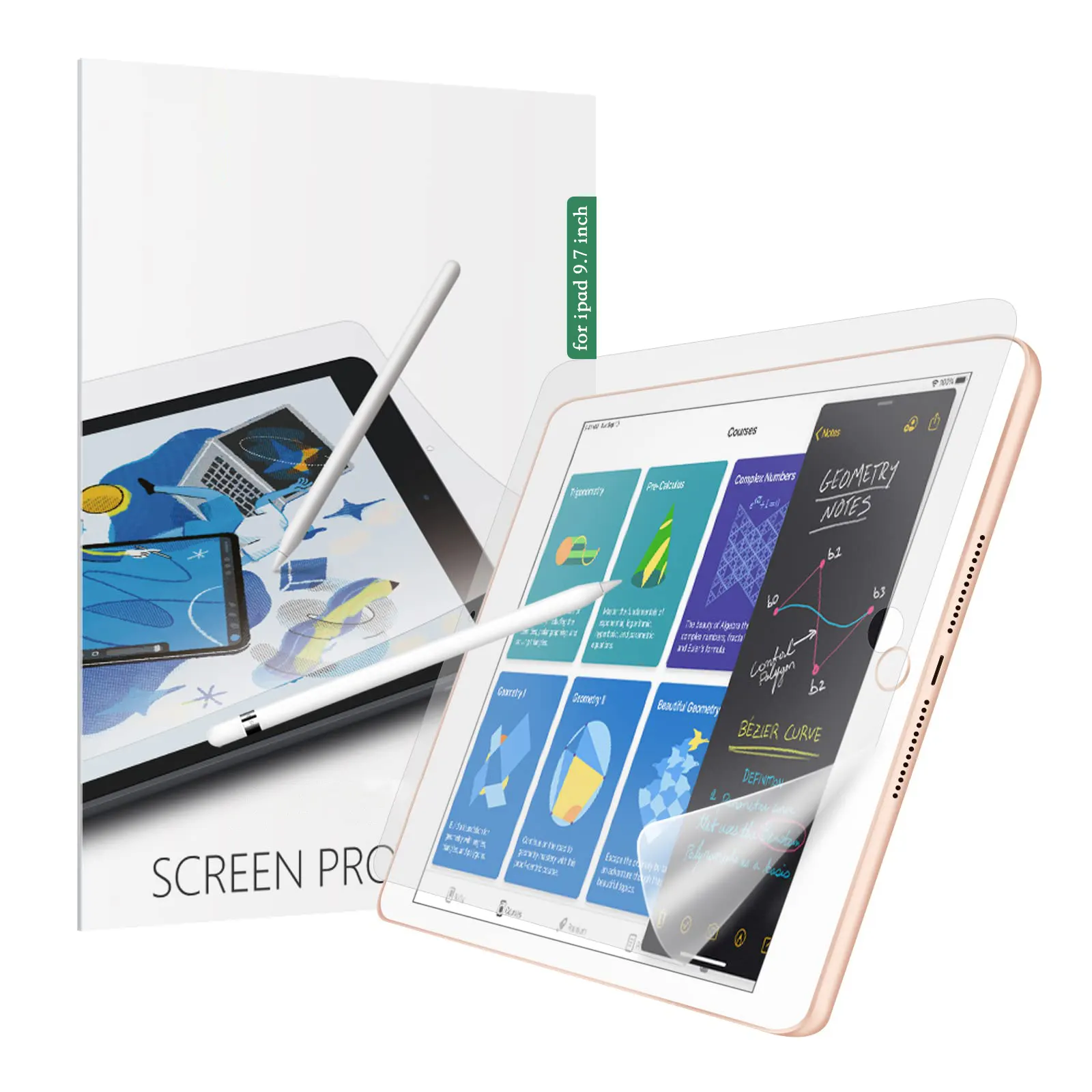 Reedee paperlike TPU bảo vệ màn hình như giấy bảo vệ màn hình cho từ Ipad 2022 bảo vệ màn hình giấy như Ipad